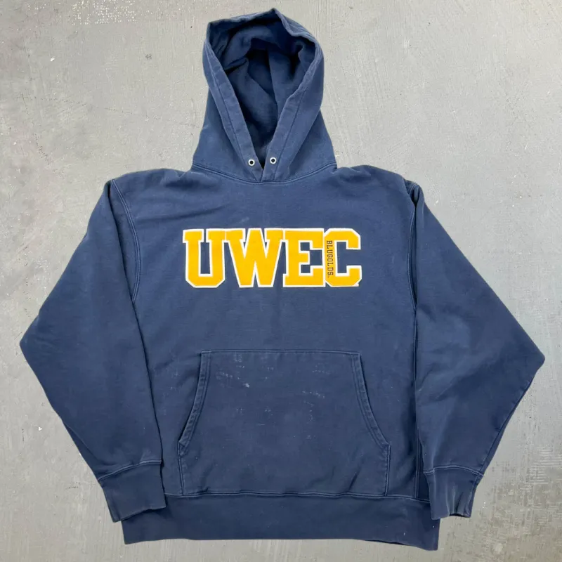 F- Vintage Champion Original Reverse Weave UWEC Bulldogs Hoodie - L sold by HG Vintage