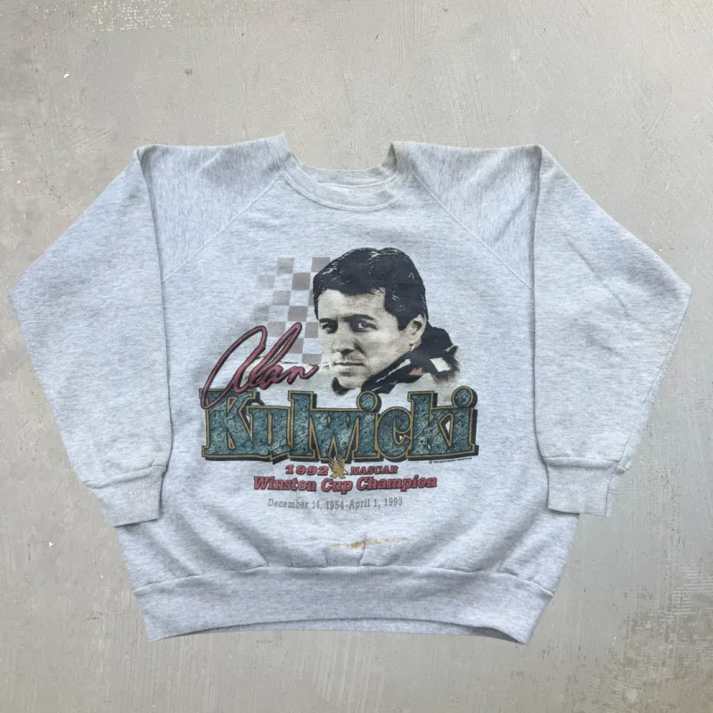 F- Vintage '92 Nascar Alan Kulwicki Winston Cup Champ Made In USA Crewneck - XL sold by HG Vintage
