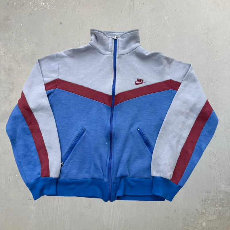 F- Vintage 80s Nike Zip Up Sweatshirt Track Jacket - M sold by HG Vintage