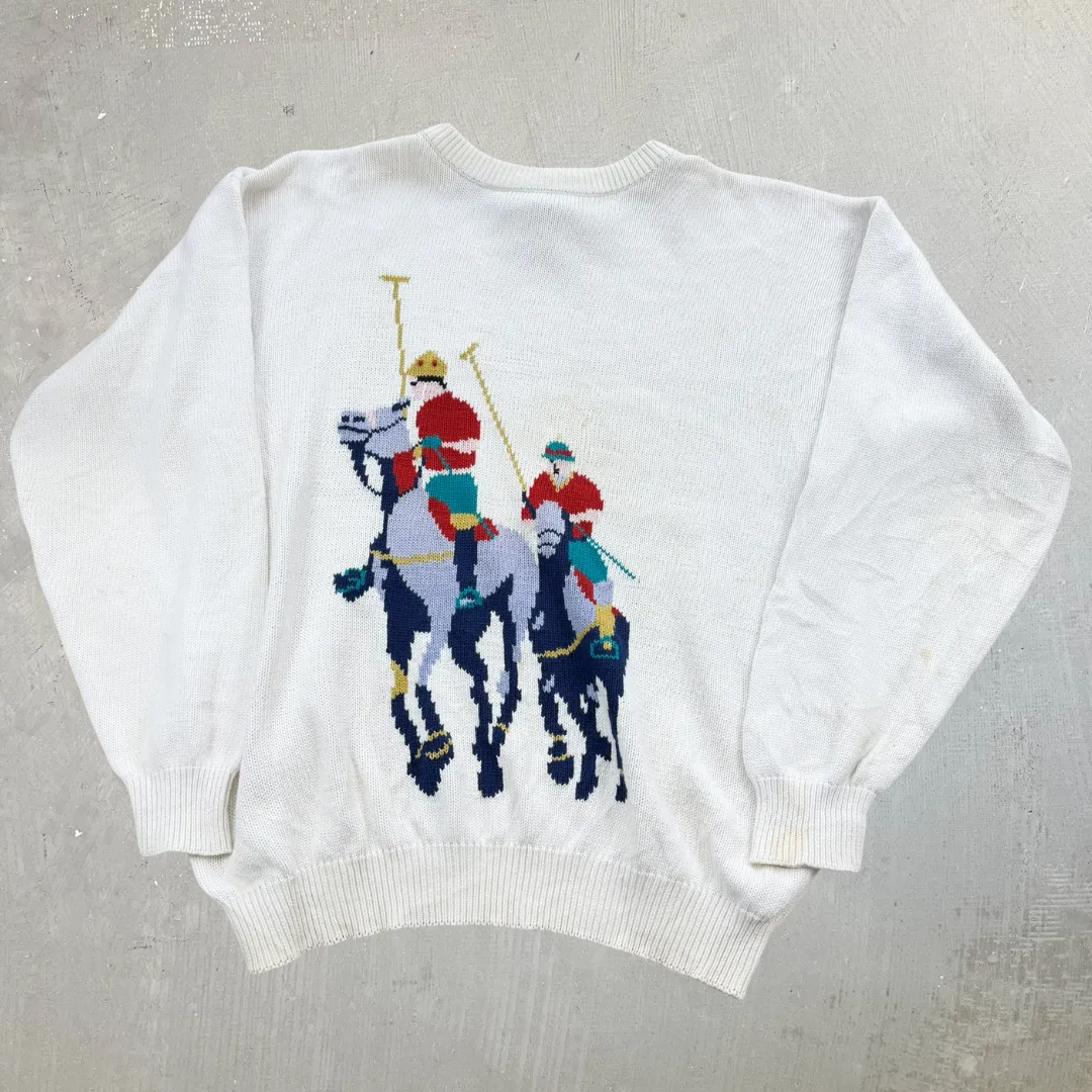 F- Vintage Davison Of Bermuda Polo Knit Sweater - L sold by HG Vintage