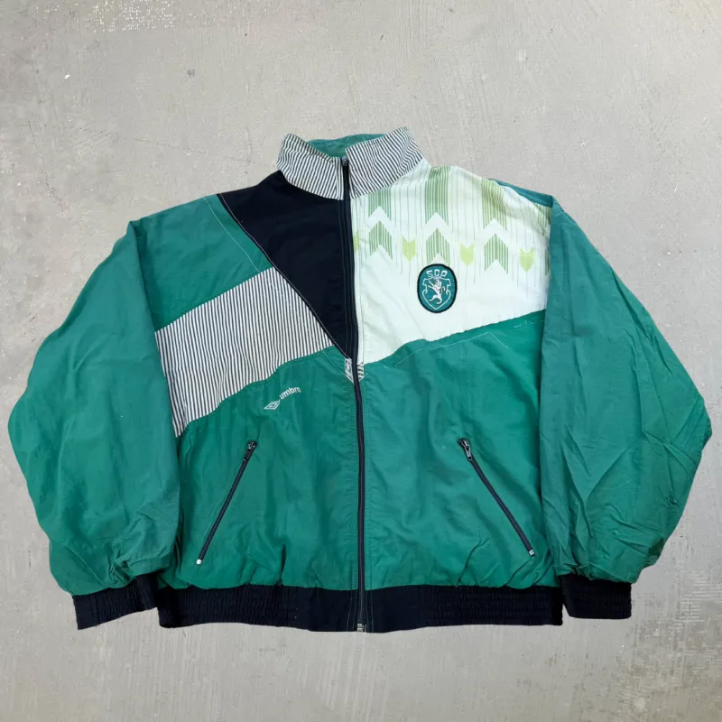 F- Vintage Umbro Sporting Clube De Portugal Football Team Lightweight Jacket - L sold by HG Vintage