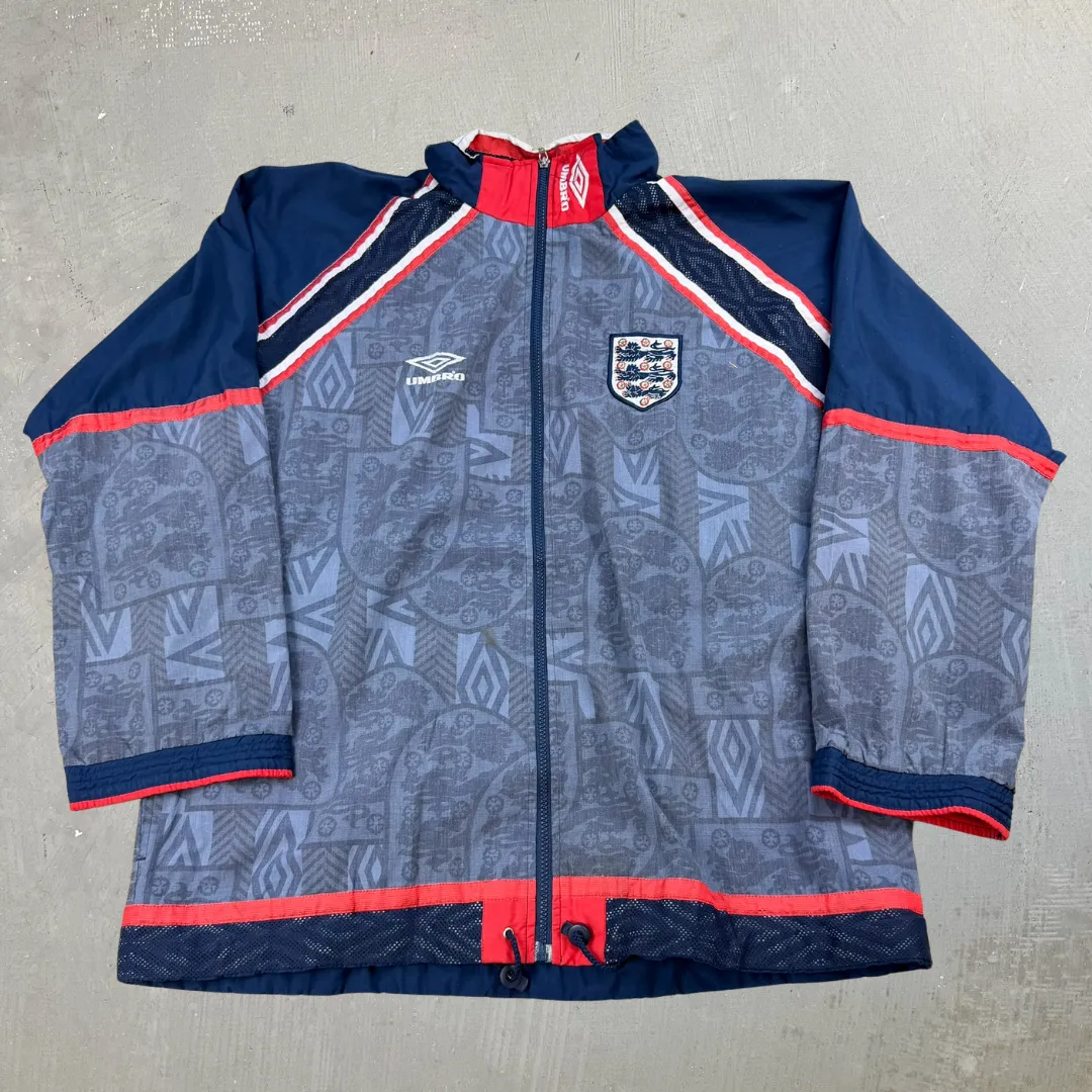 F- Vintage Umbro England Football Team Lightweight Jacket - XL sold by HG Vintage
