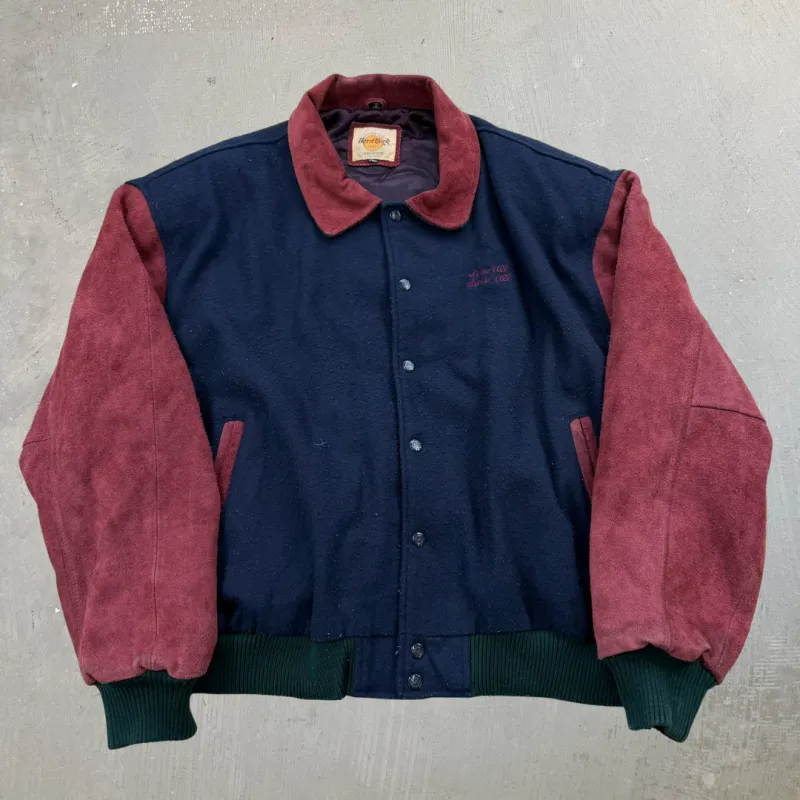 F- Vintage Hard Rock Cafe Dallas Varsity Jacket - 2XL sold by HG Vintage