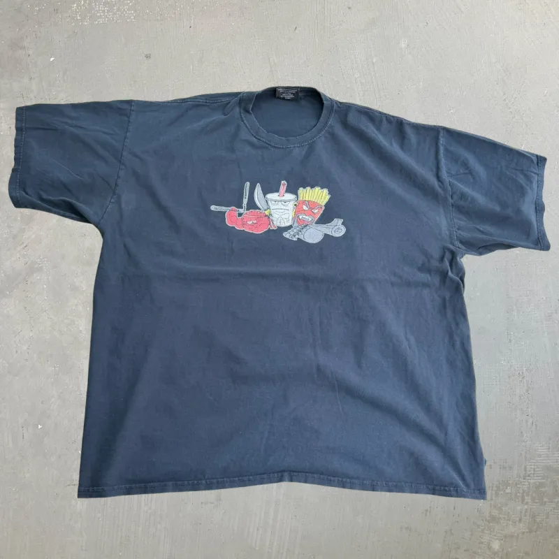 F- Vintage Cartoon Network Aqua Teen Hunger Force Graphic Tee - 2XL made by HG Vintage