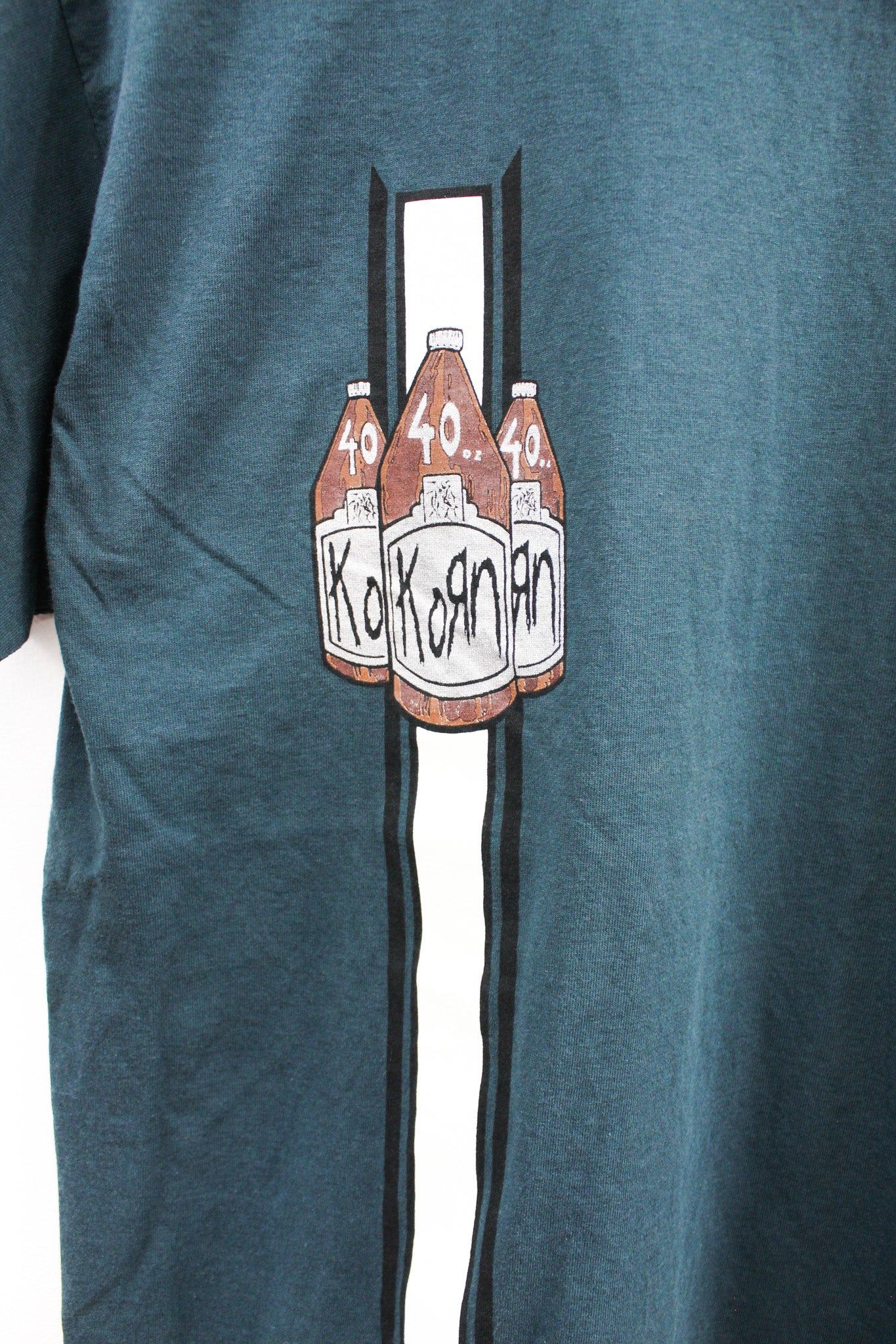 Vintage 90s KoRn 40oz Beer Single Stitch Tee sold by HG Vintage product image thumbnail 2