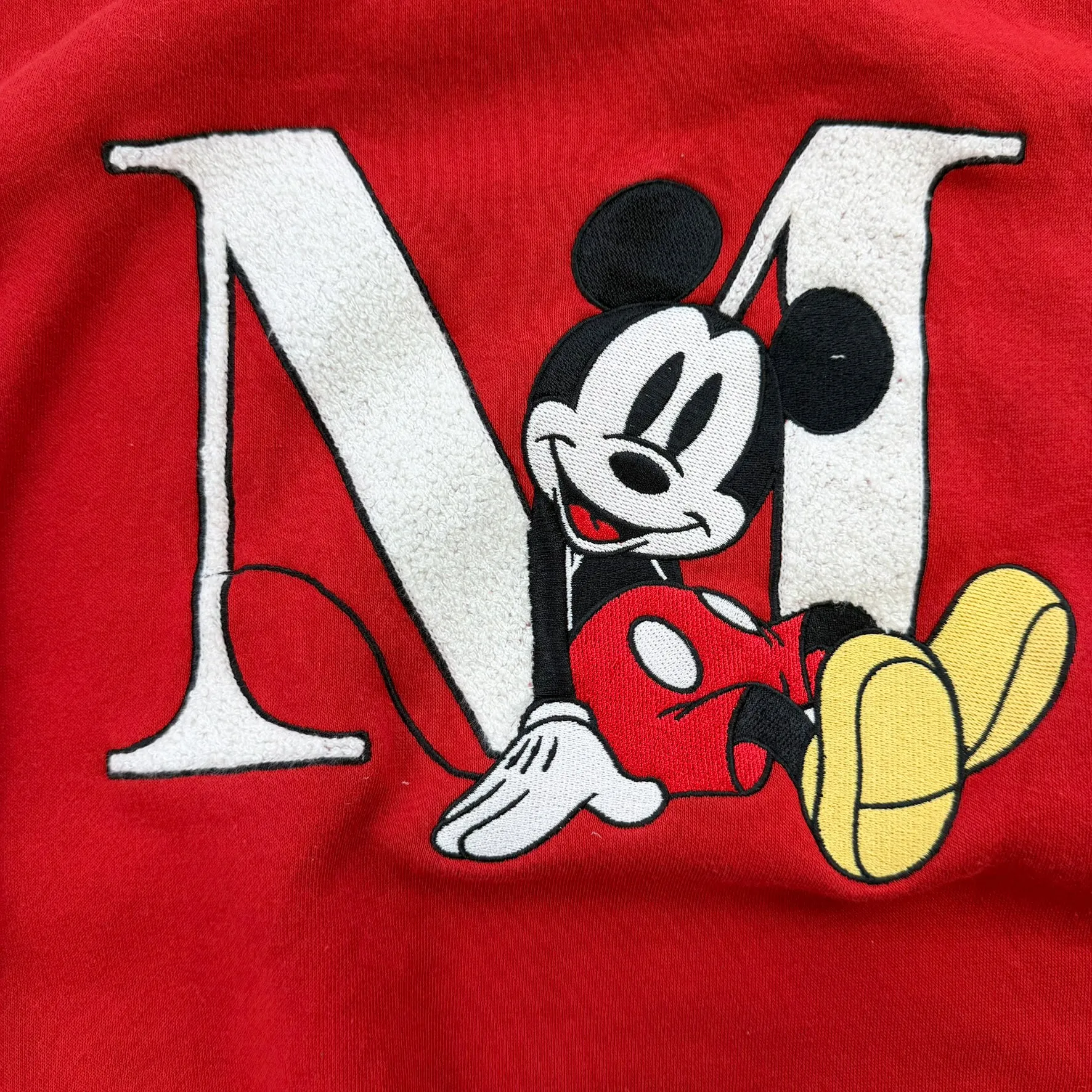 J- Disney Mickey Mouse Embroidered Chenille Crewneck - XL sold by HG Vintage product image thumbnail 2