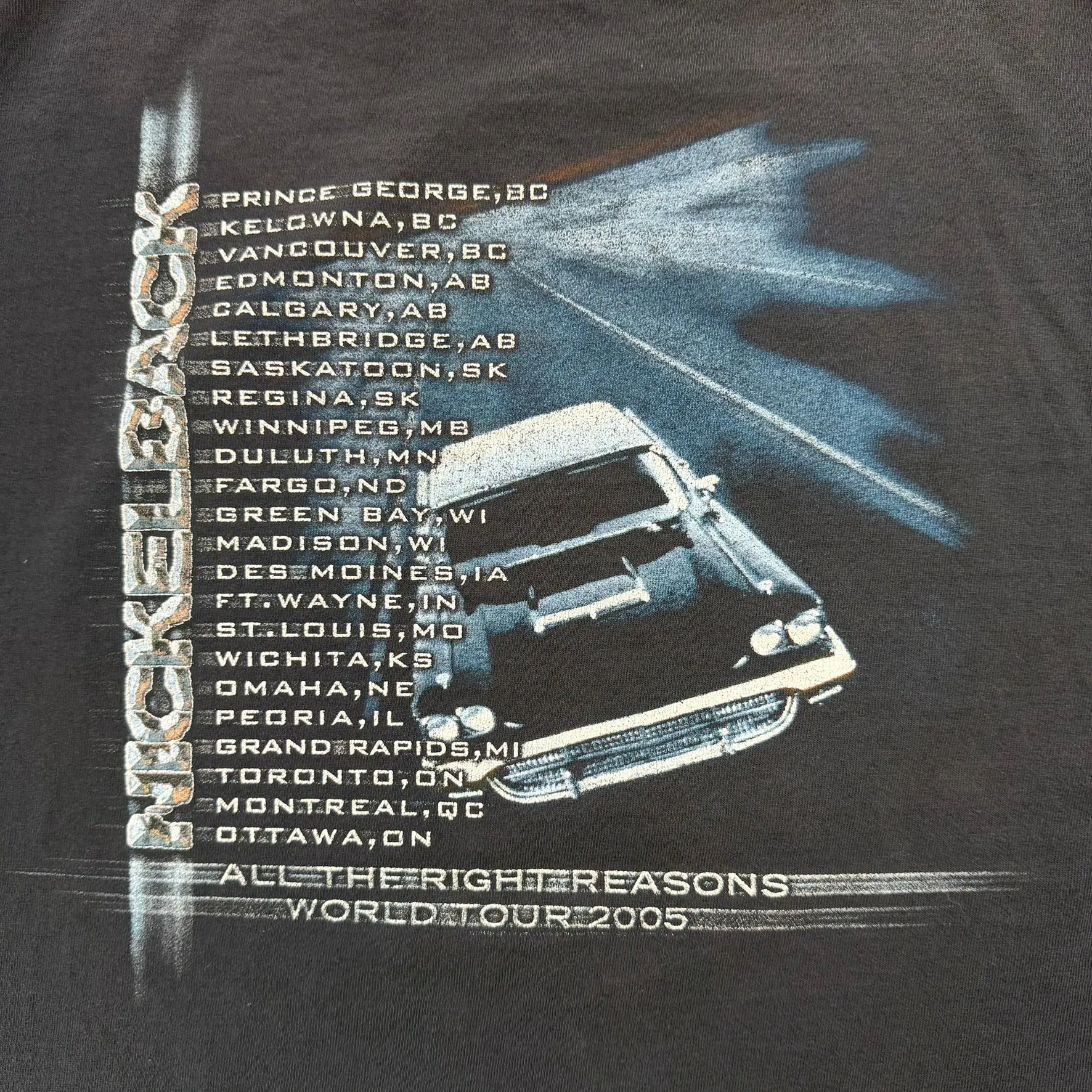 J- Vintage '05 Nickelback All The Right Reasons Tour Picture Tee - XL sold by HG Vintage product image thumbnail 4