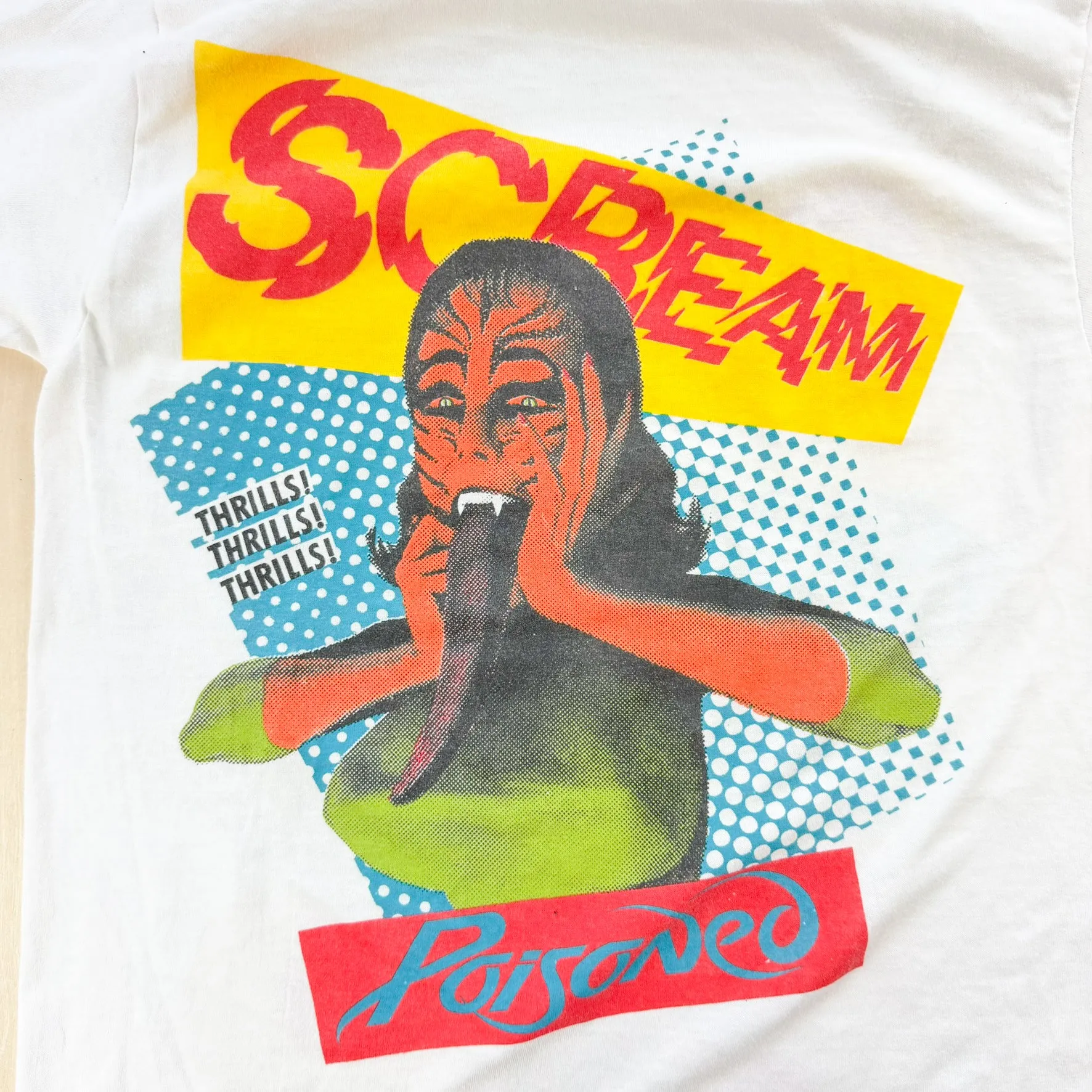 J- Vintage '89 Poison Scream Graphic Single Stitch Made In USA Tee - M sold by HG Vintage product image thumbnail 4