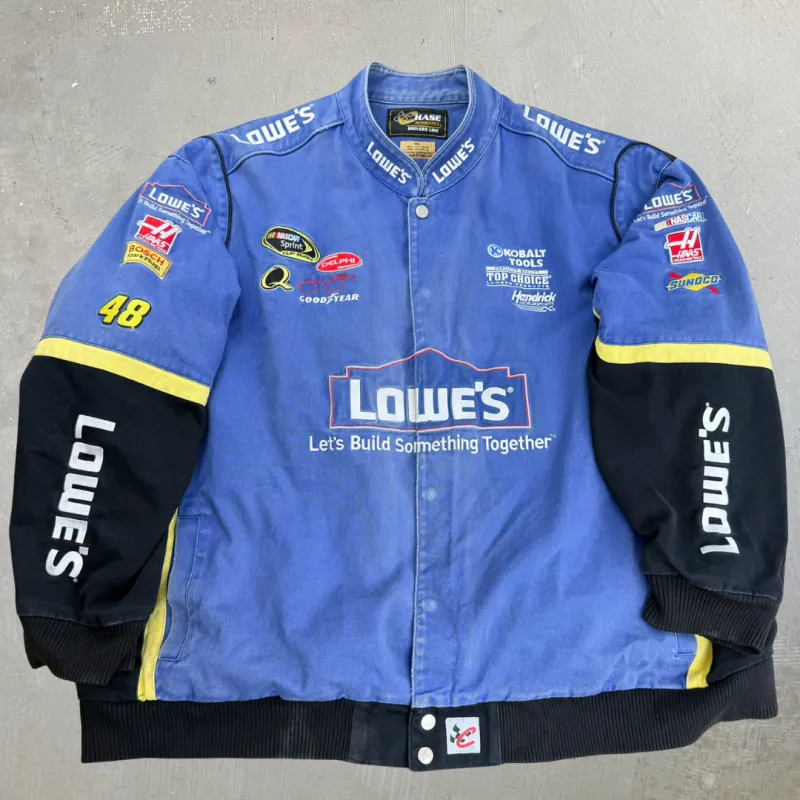 J- Vintage Nascar Chase Authentic Jimmie Johnson Lowes Racing Jacket - 6XL made by Nascar