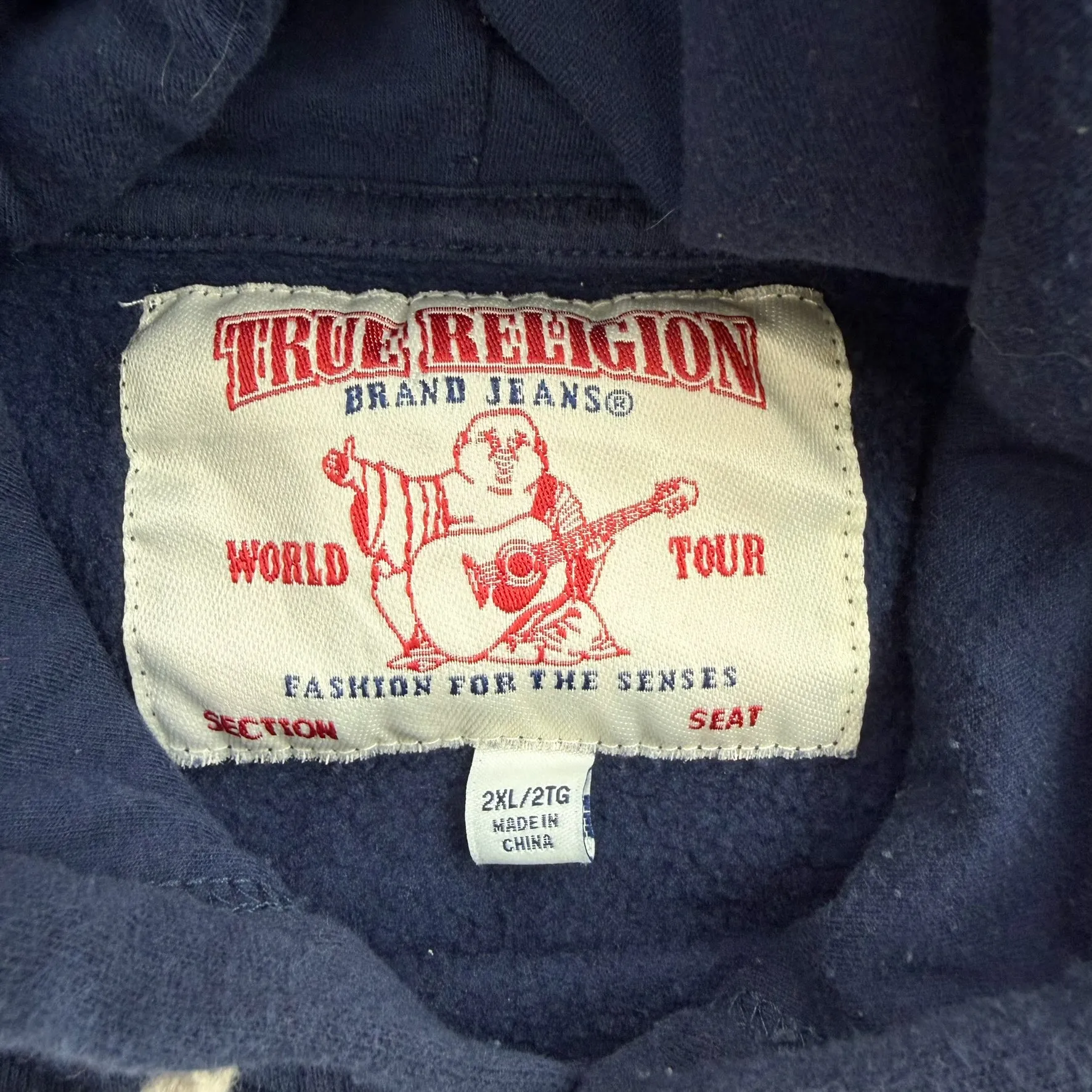 J- True Religion Logo & Text Hoodie - 2XL sold by HG Vintage product image thumbnail 3