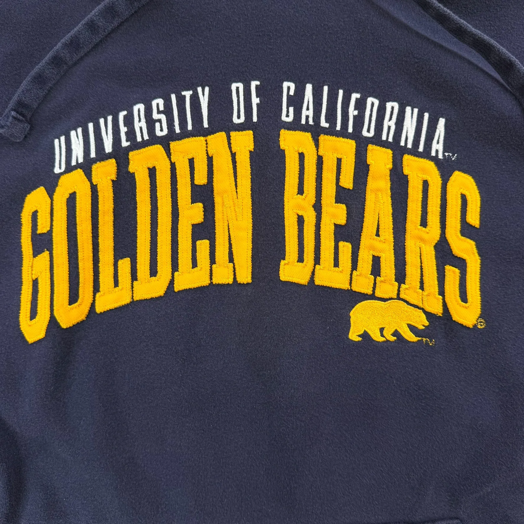 J- University Of California Golden Bears Embroidered Text Hoodie - XL sold by HG Vintage product image thumbnail 2