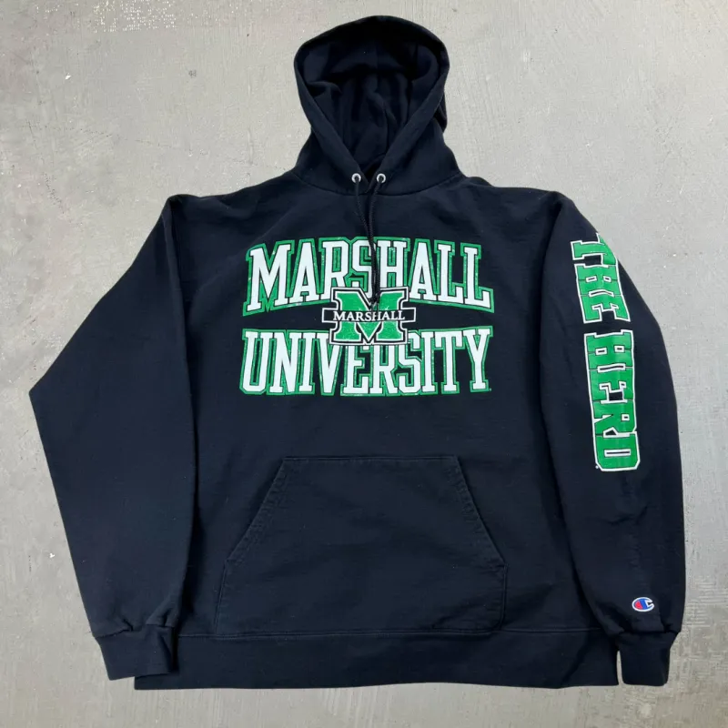J- Marshall University Text Champion Hoodie - XL sold by HG Vintage