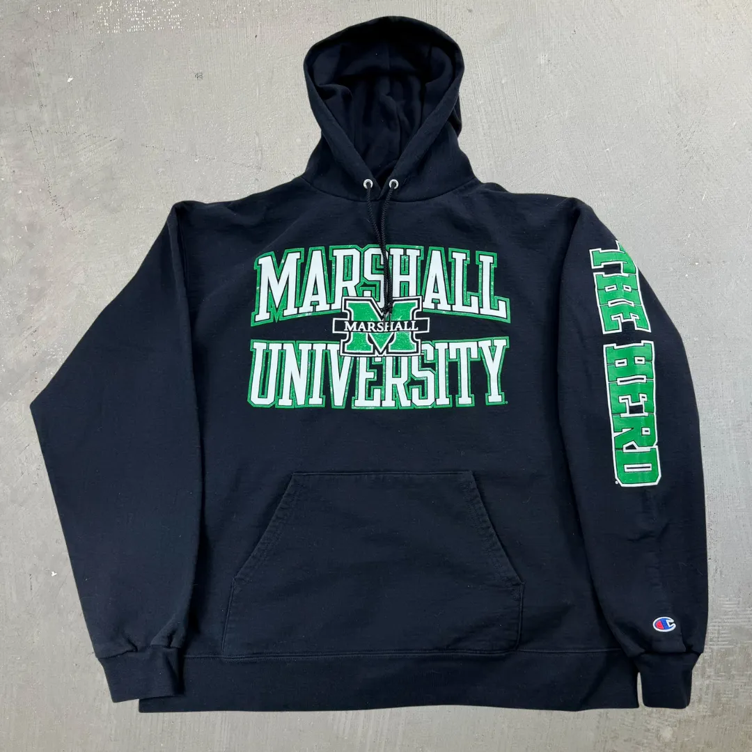J- Marshall University Text Champion Hoodie - XL sold by HG Vintage