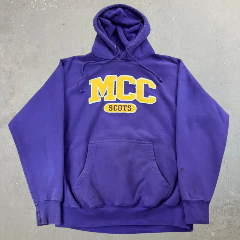 J- MCC Scots Embroidered Text Hoodie - M sold by HG Vintage