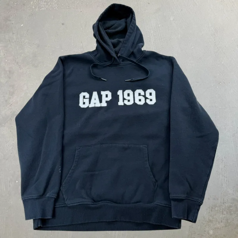 J- Gap 1969 Embroidered Text Hoodie - L sold by HG Vintage