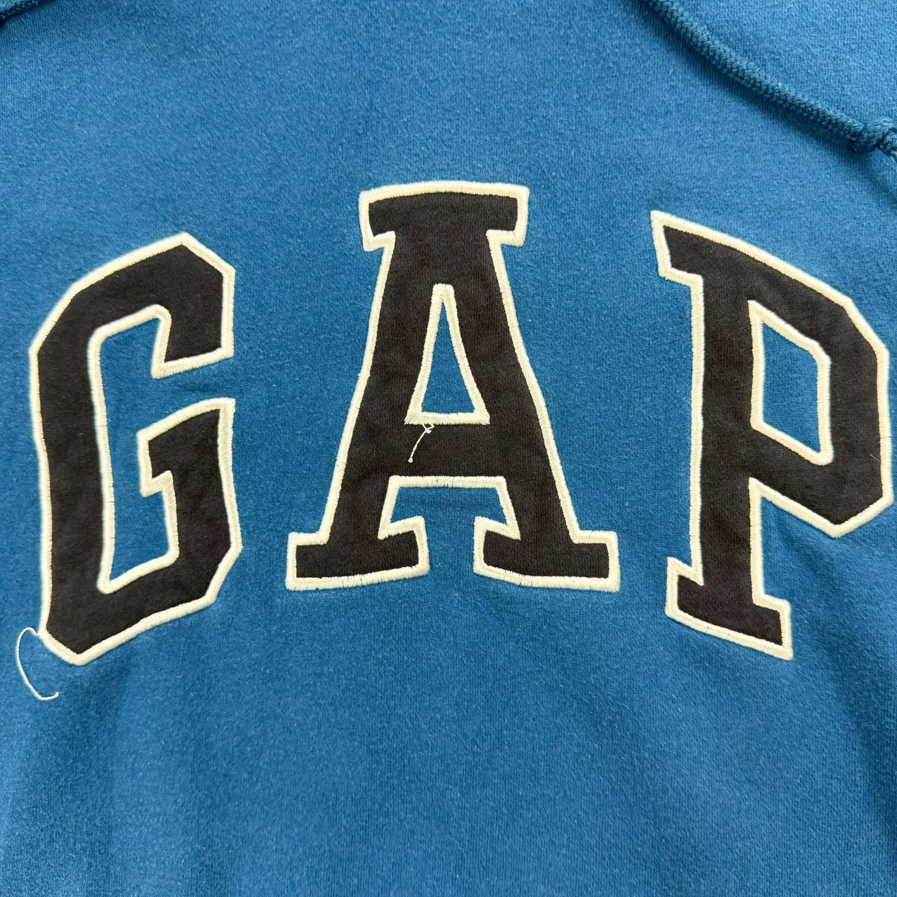 J- Gap Aqua Embroidered Text Hoodie - XL sold by HG Vintage product image thumbnail 2