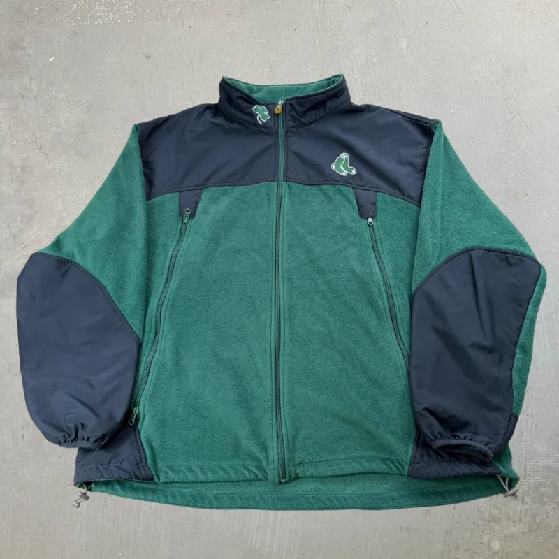 J- Boston Red Sox MLB Majestic Zip Up Polar Fleece - 2XL sold by HG Vintage