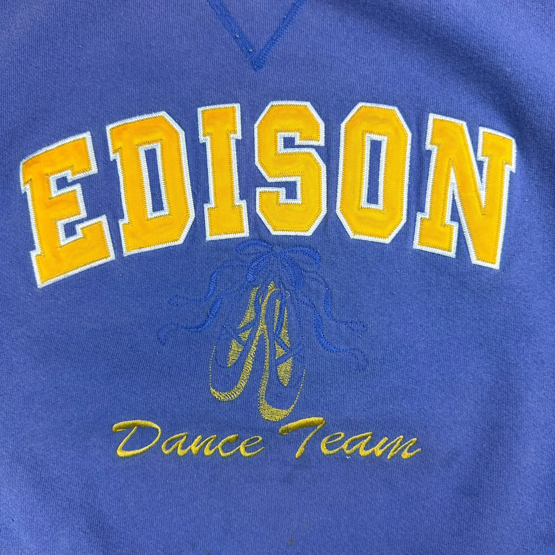 J- Edison Dance Team Wilson Tag Embroidered Text Crewneck - XL sold by HG Vintage product image thumbnail 2