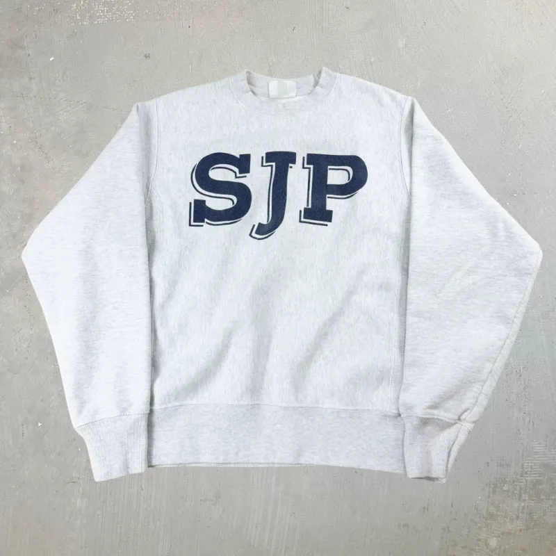 J- Champion Reverse Weave SJP Text Crewneck - S sold by HG Vintage