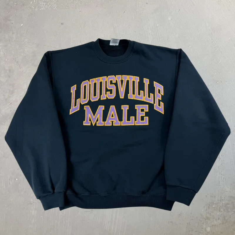 J- Louisville Male Text Crewneck - S sold by HG Vintage