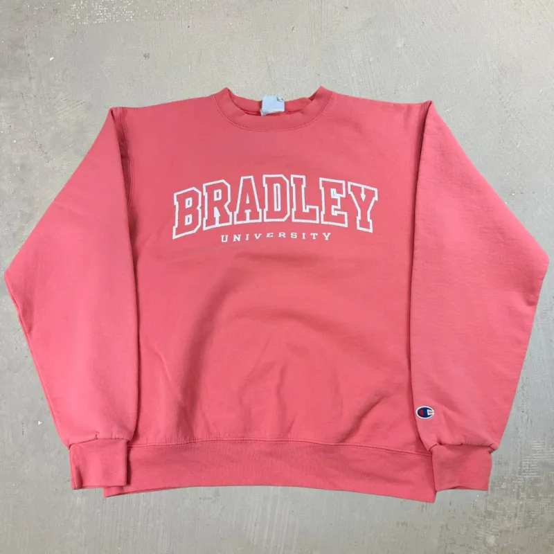 J- Bradley University Text Champion Crewneck - M sold by HG Vintage