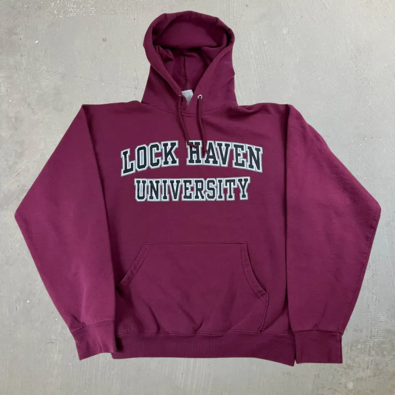J- Lock Haven University Text Hoodie - M sold by HG Vintage