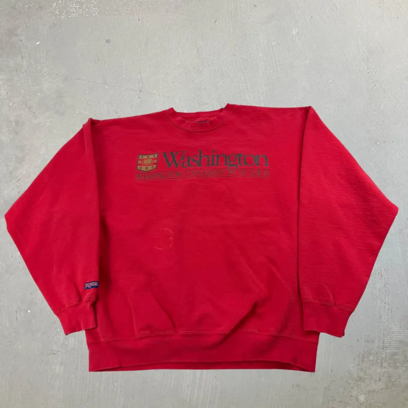 J- Washington University In St Louis Text Crewneck - XL sold by HG Vintage