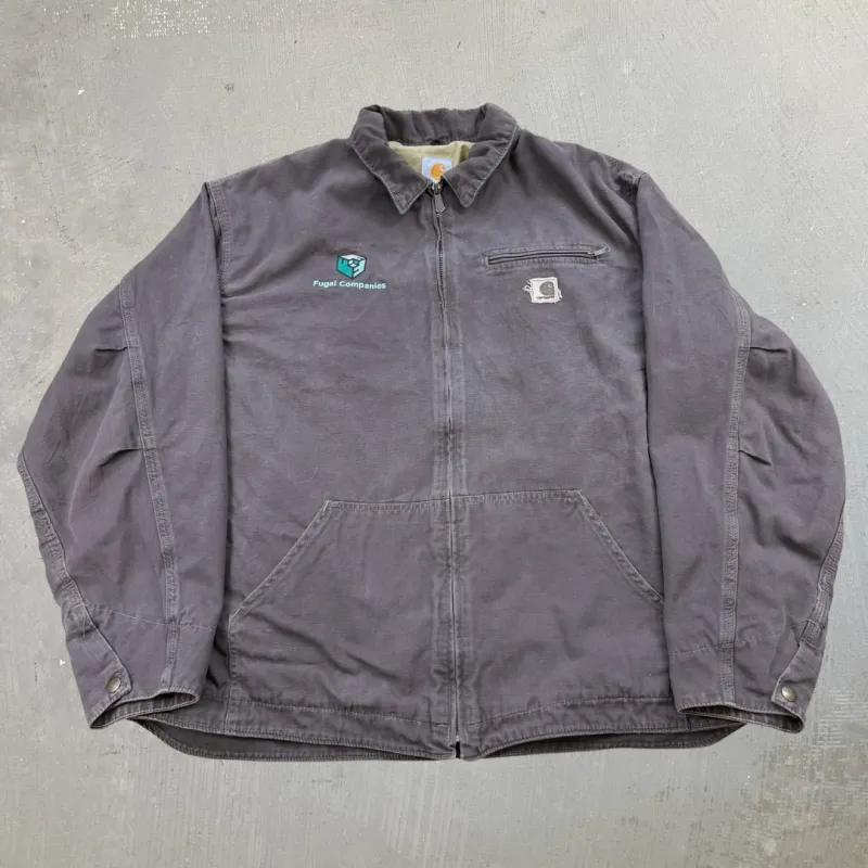 F- Carhartt Lightweight Hamilton Chocolate Brown Work Jacket - 2XL sold by HG Vintage