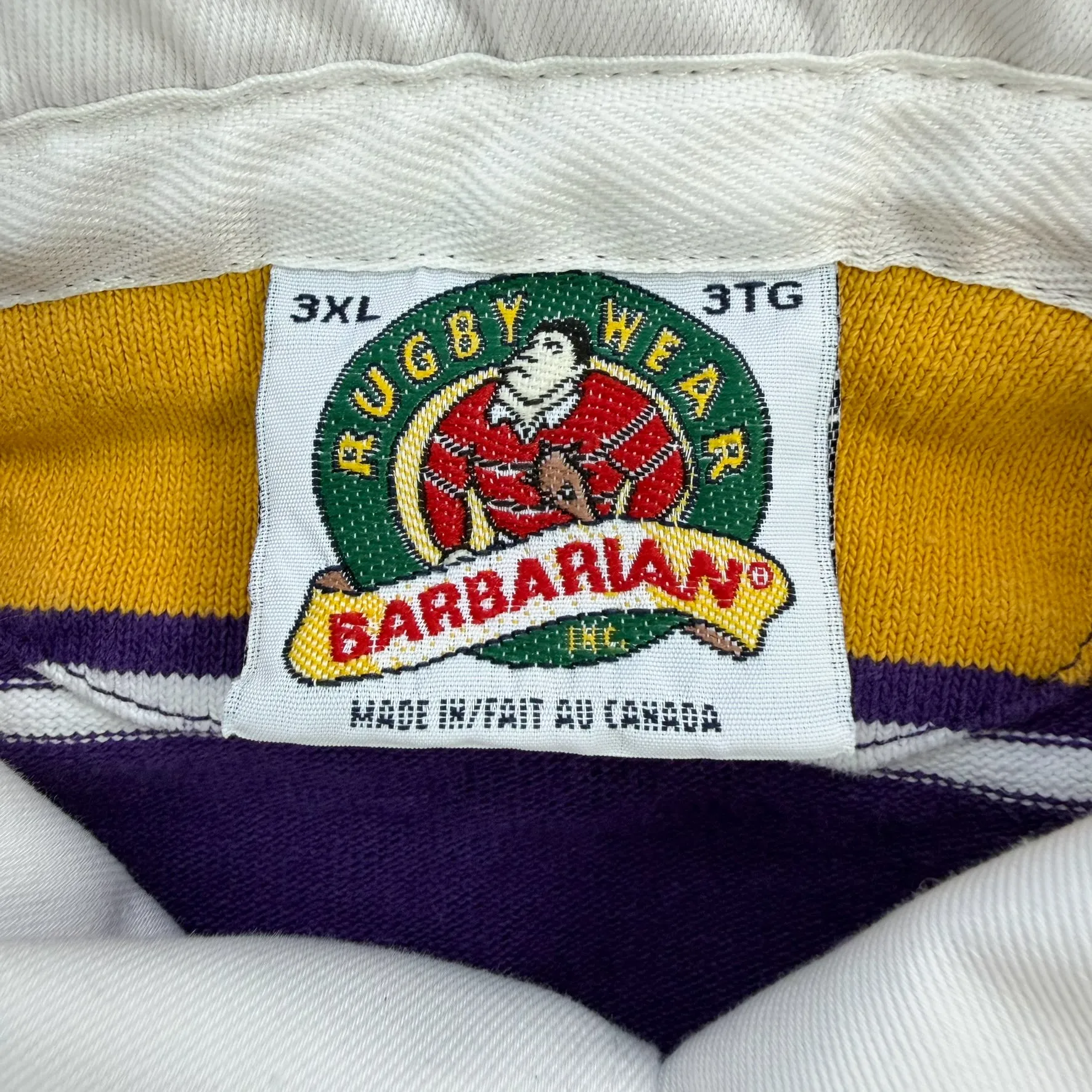 J- Vintage Wilfried Laurier University Barbarian Rugby Shirt - 3XL sold by HG Vintage product image thumbnail 4