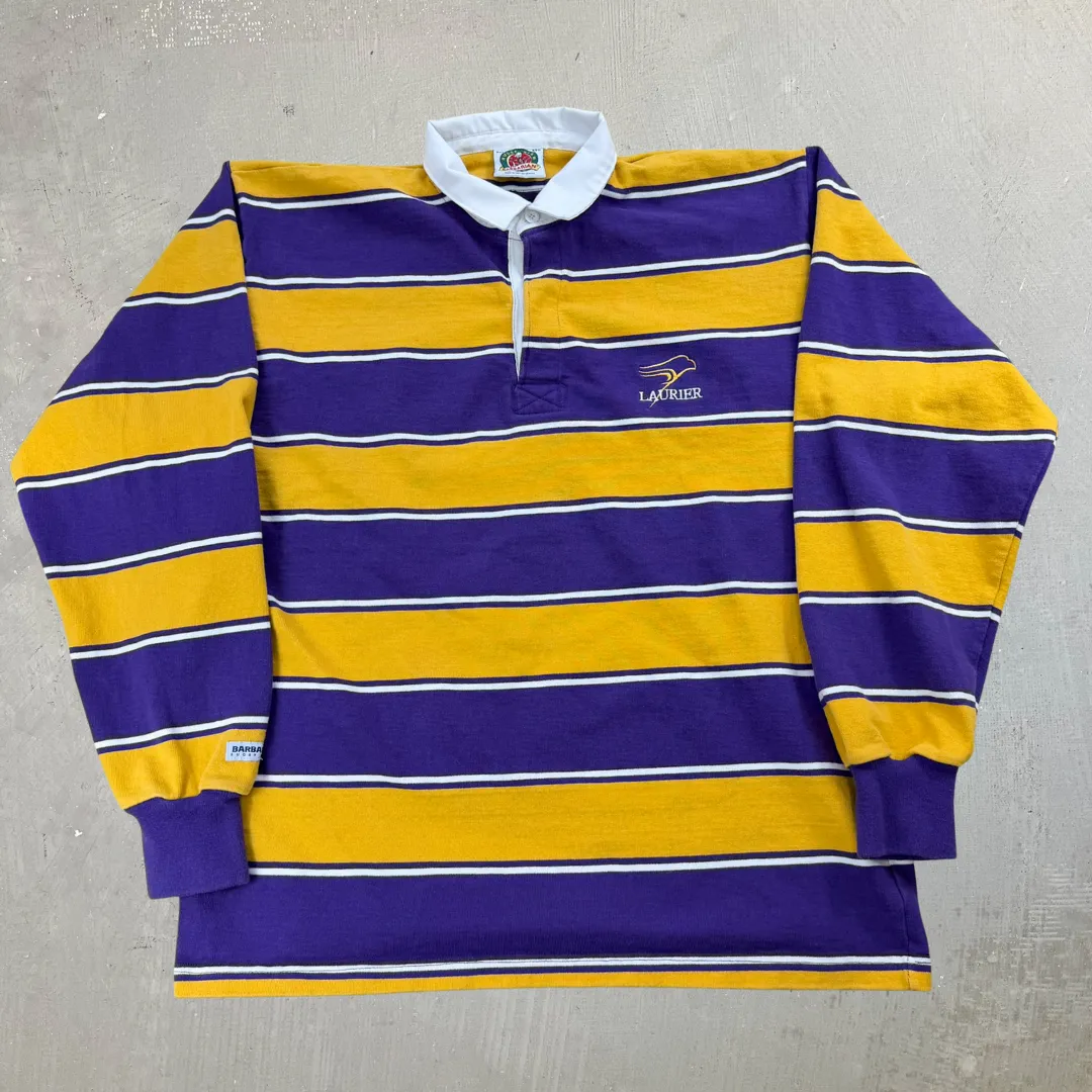 J- Vintage Wilfried Laurier University Barbarian Rugby Shirt - 3XL sold by HG Vintage