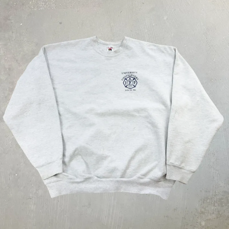 J- Vintage University Firefighters Graphic Made In USA Crewneck - 2XL sold by HG Vintage