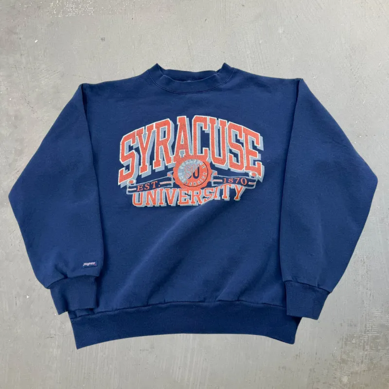 J- Vintage Syracuse University Text Jansports Made In USA Crewneck - L sold by HG Vintage