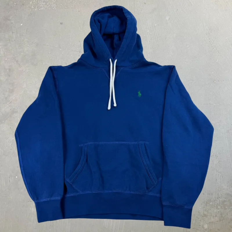 J- Vintage Polo Ralph Lauren Blue Pullover Hoodie - S sold by HG Vintage