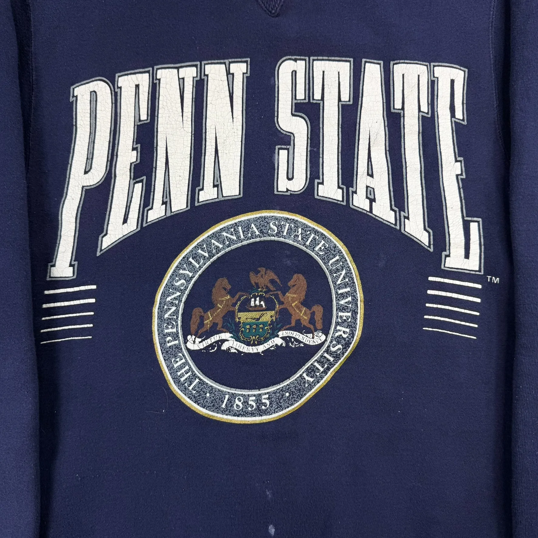 J- Vintage Penn State University Text Made In USA Crewneck - S sold by HG Vintage product image thumbnail 2