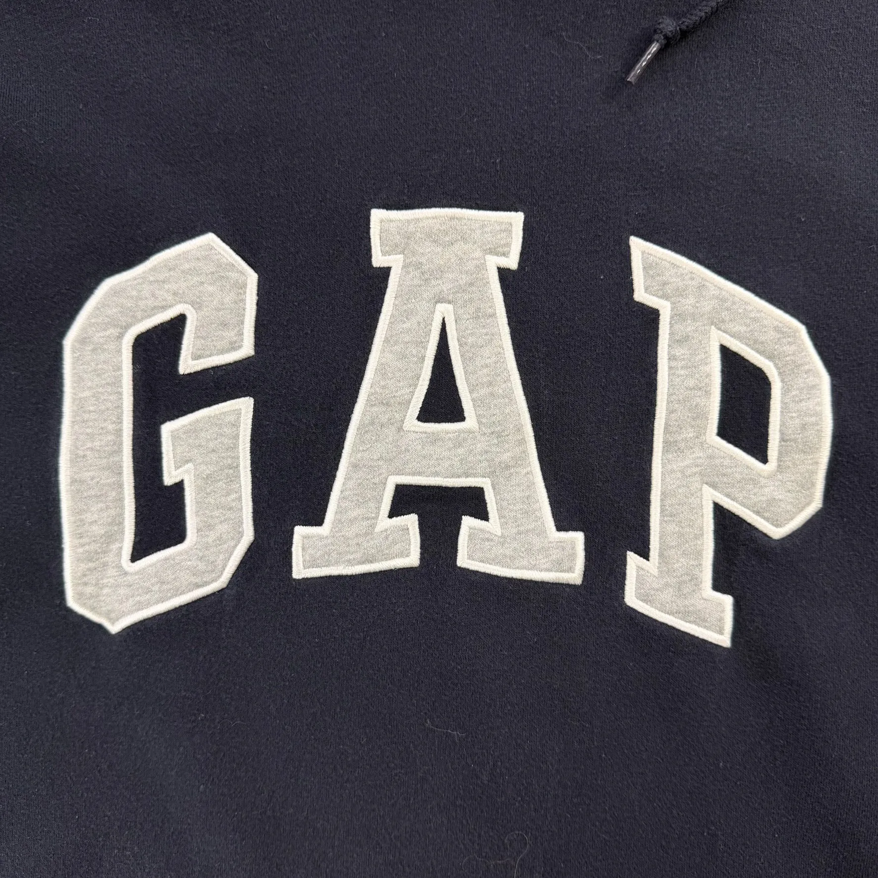 J- GAP Embroidered Text Black Hoodie - L sold by HG Vintage product image thumbnail 2