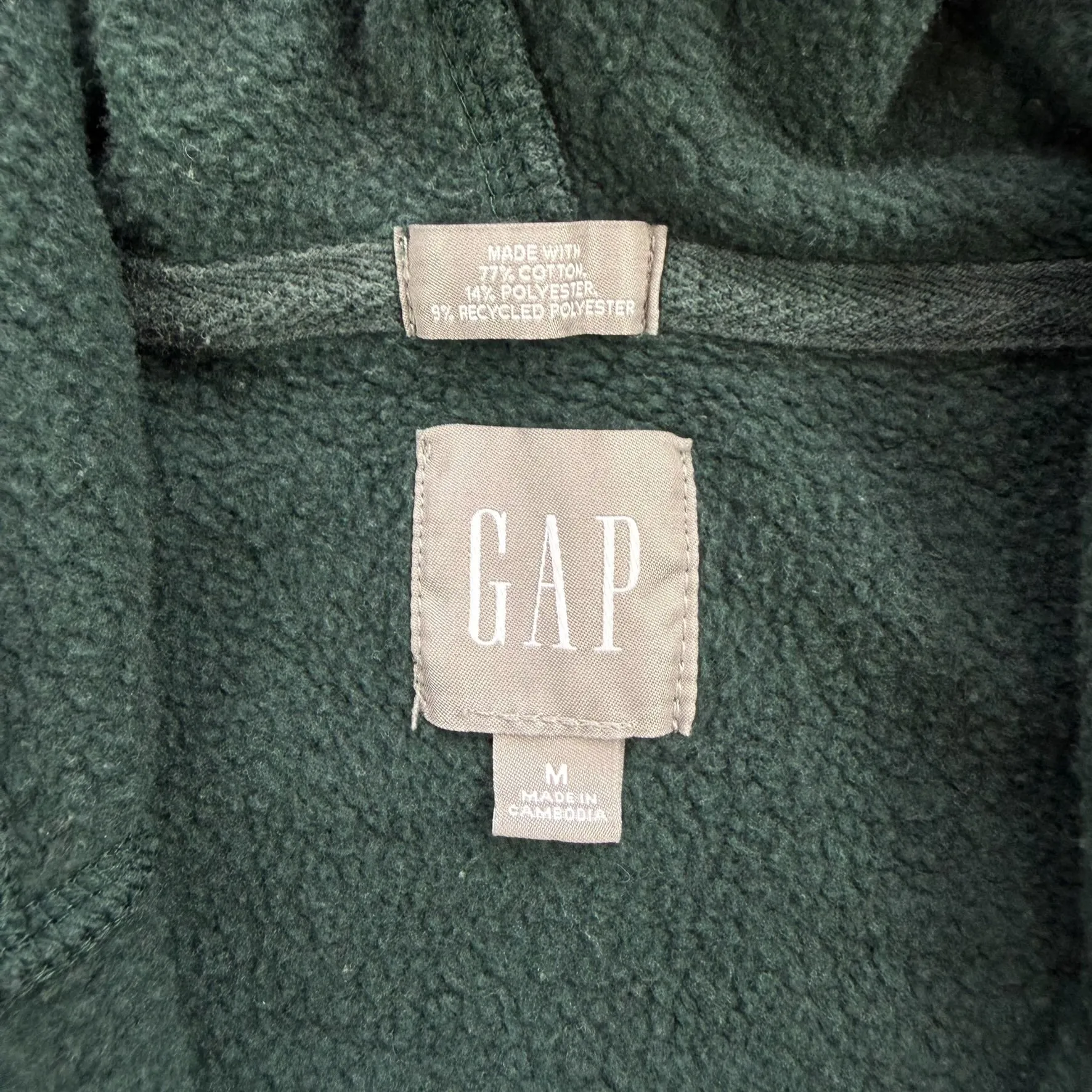 J- GAP Embroidered Text Zip Up Hoodie - M sold by HG Vintage product image thumbnail 3