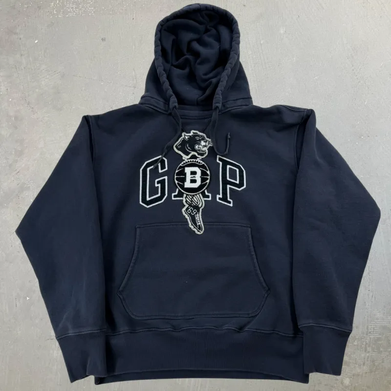 J- GAP x BKC Embroidered Logo & Text Heavyweight Hoodie - M sold by HG Vintage
