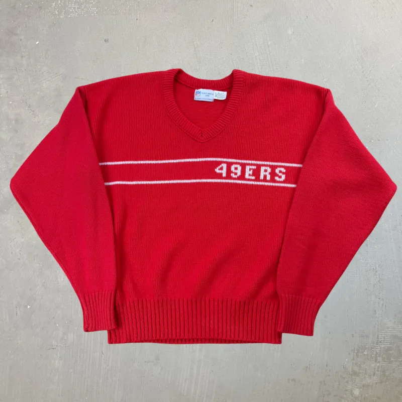 J- Vintage San Francisco 49ers NFL Wool Knit Sweater - S sold by HG Vintage