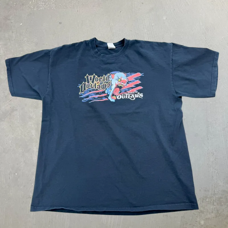 J- '09 World Of Outlaws Clown Graphic Tee - XL made by Nascar