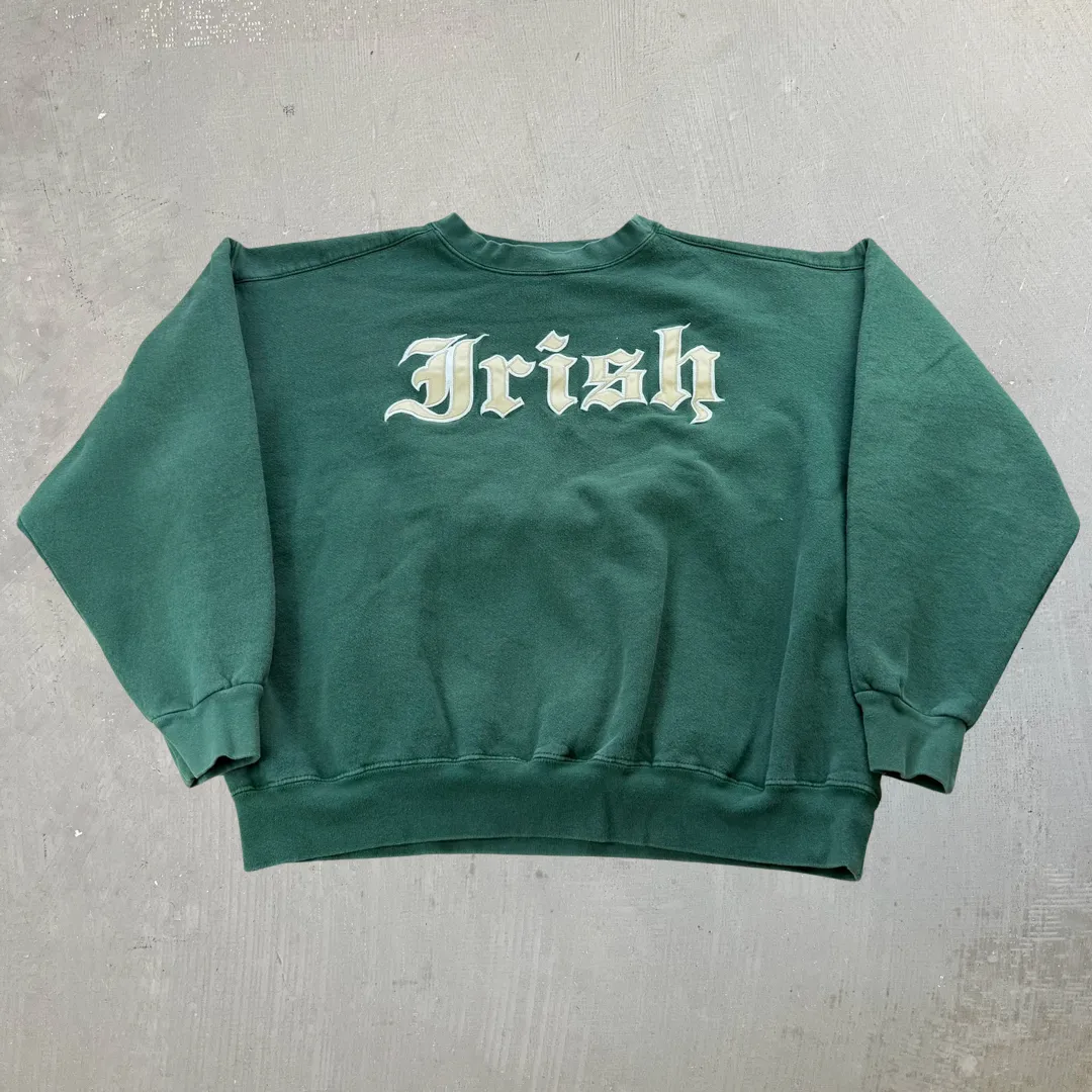 J- Vintage University Of Notre Dame Majestic Embroidered Text Crewneck - 2XL sold by HG Vintage