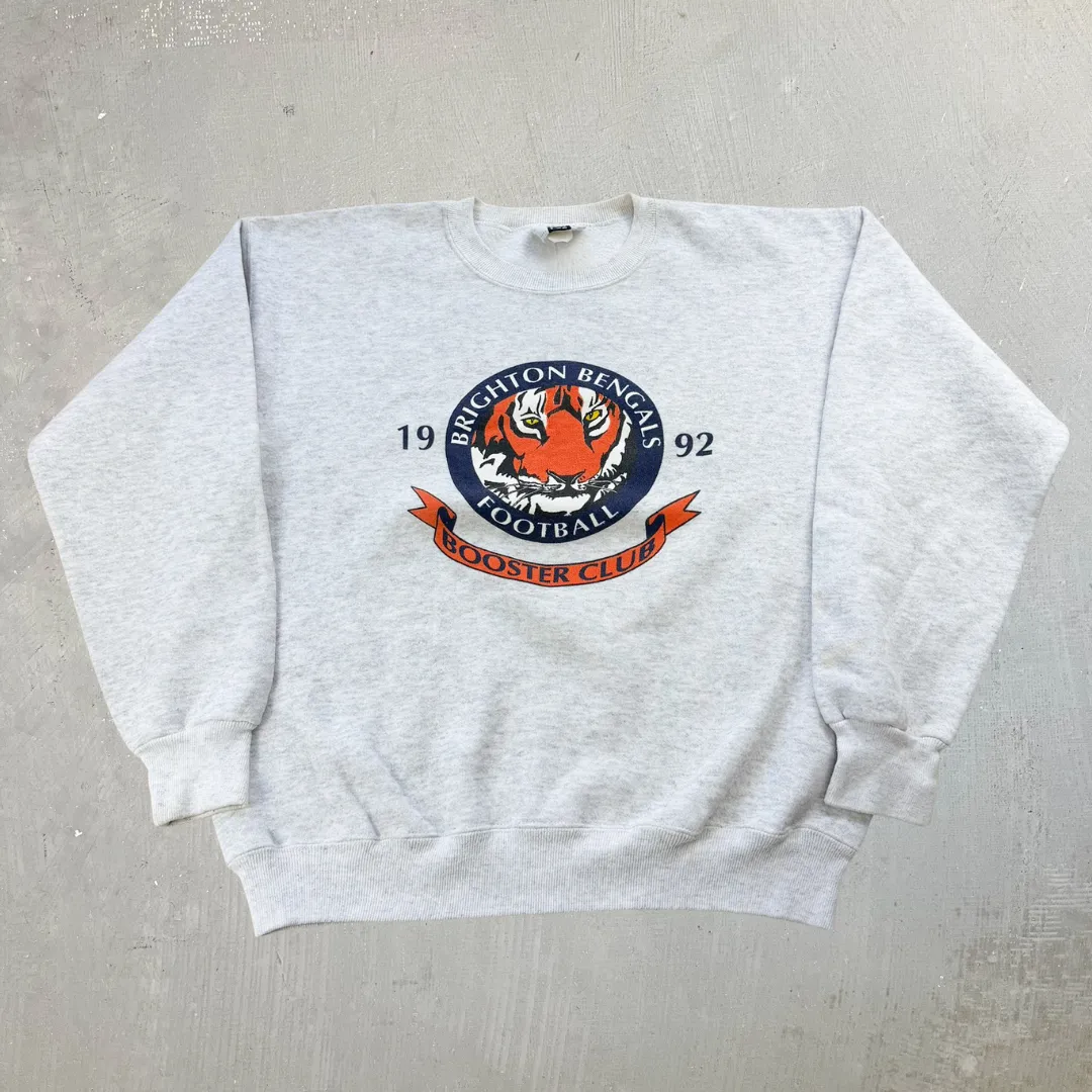 J- Vintage '92 Brighton Bengals Football Club Lee Made In USA Crewneck - L sold by HG Vintage