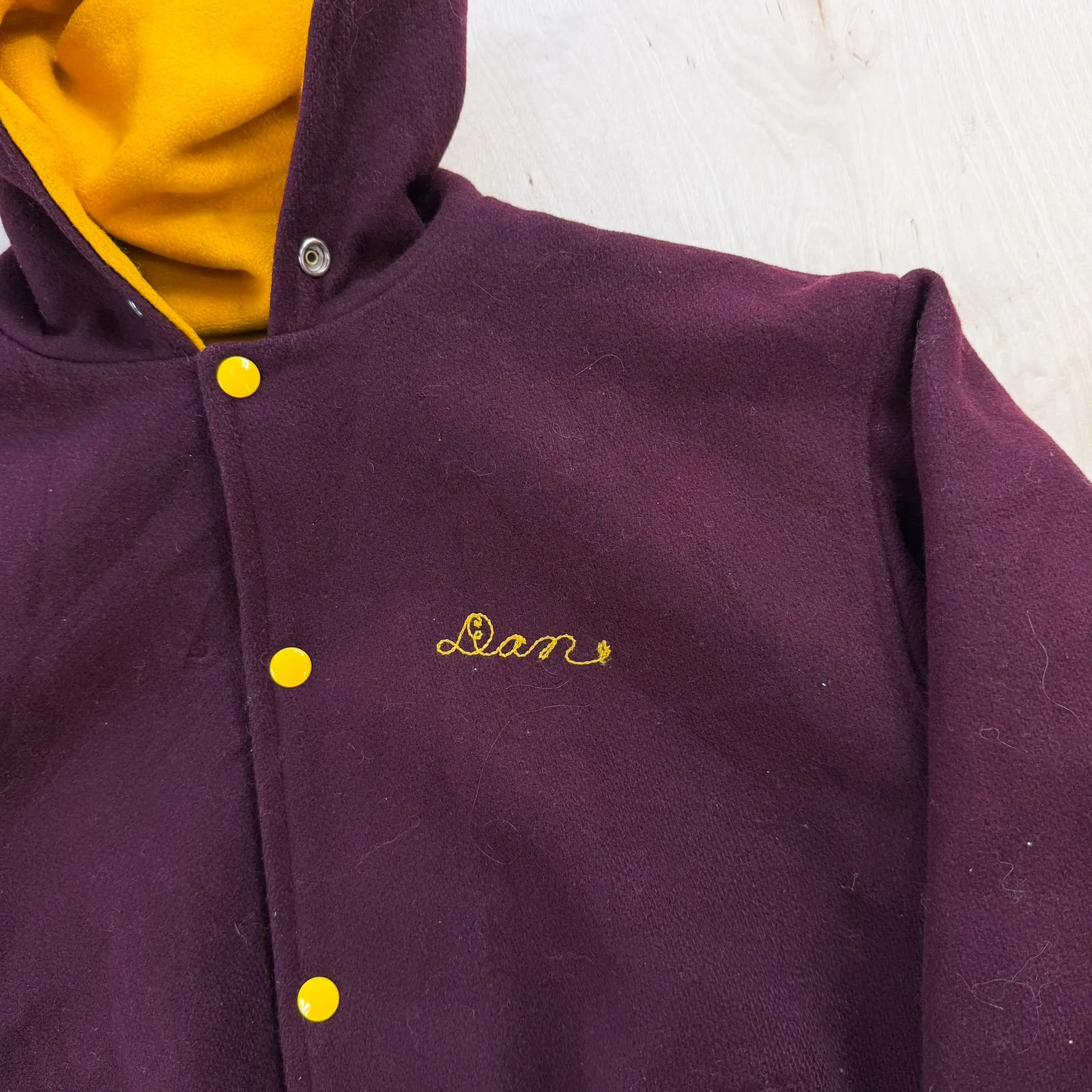 J- Vintage College Marching Band Made In USA Hooded Varsity Jacket - M sold by HG Vintage product image thumbnail 2
