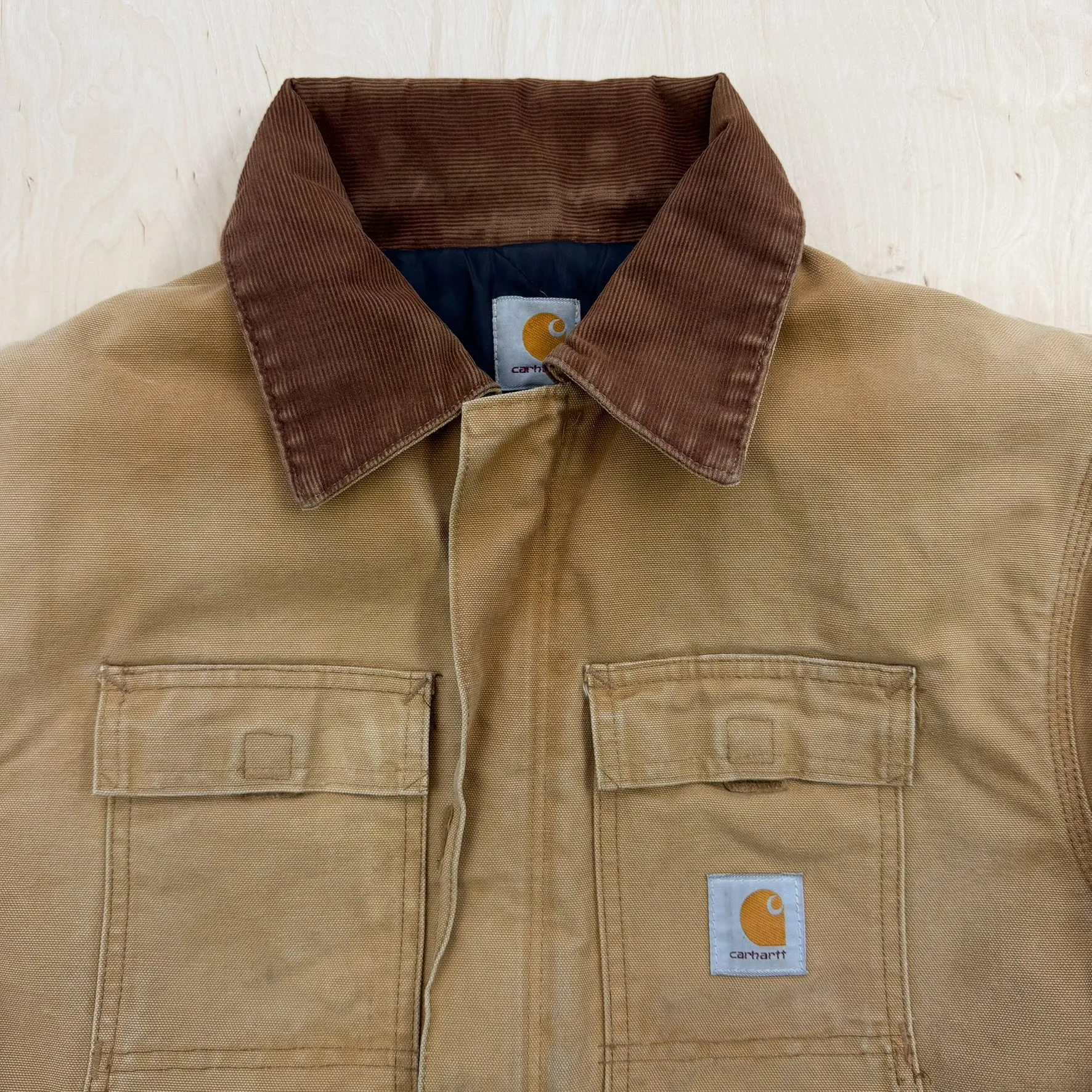 F- Vintage Carhartt Tan Quilt Lined Zip Up Work Jacket - 2XL sold by HG Vintage product image thumbnail 2