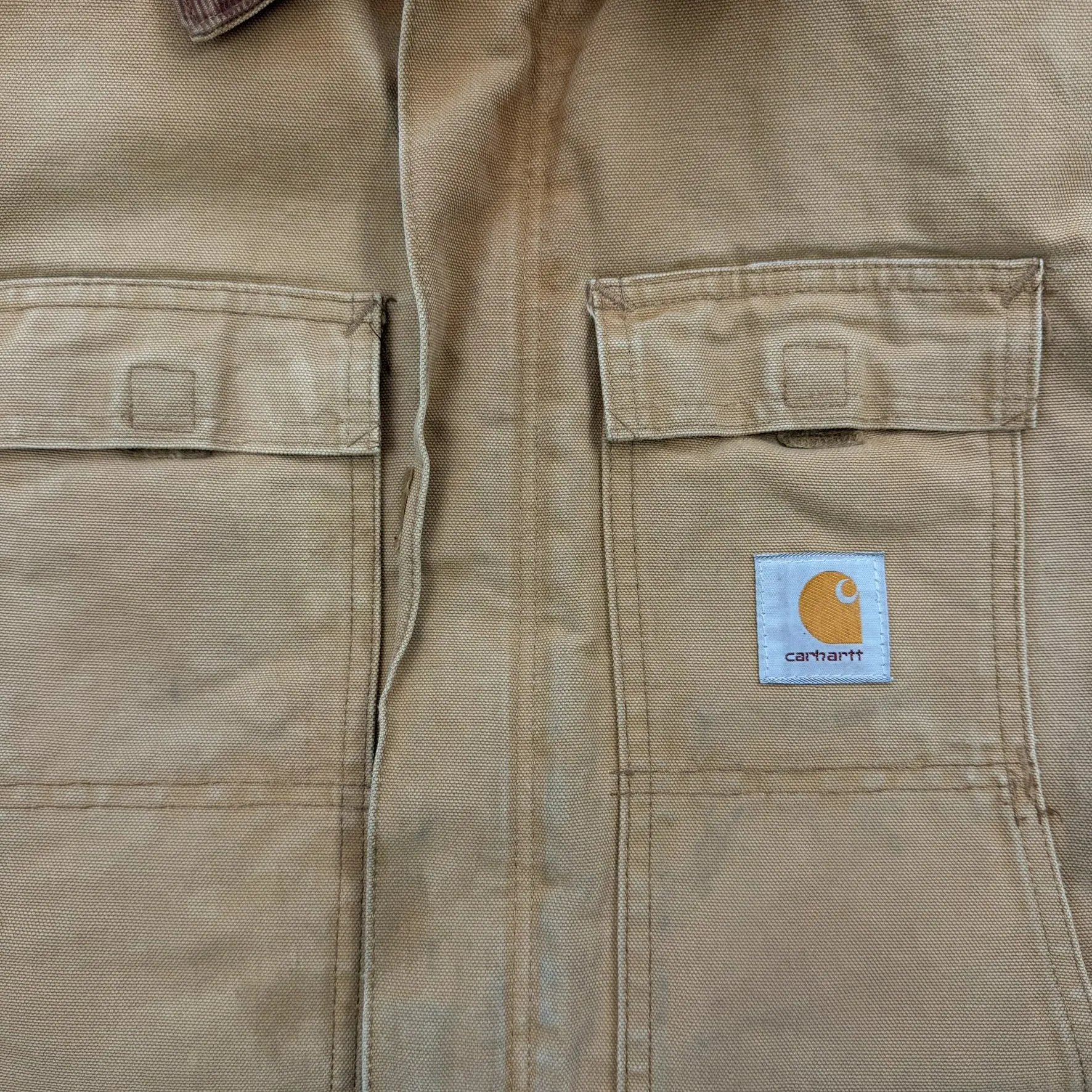 F- Vintage Carhartt Tan Quilt Lined Zip Up Work Jacket - 2XL sold by HG Vintage product image thumbnail 3