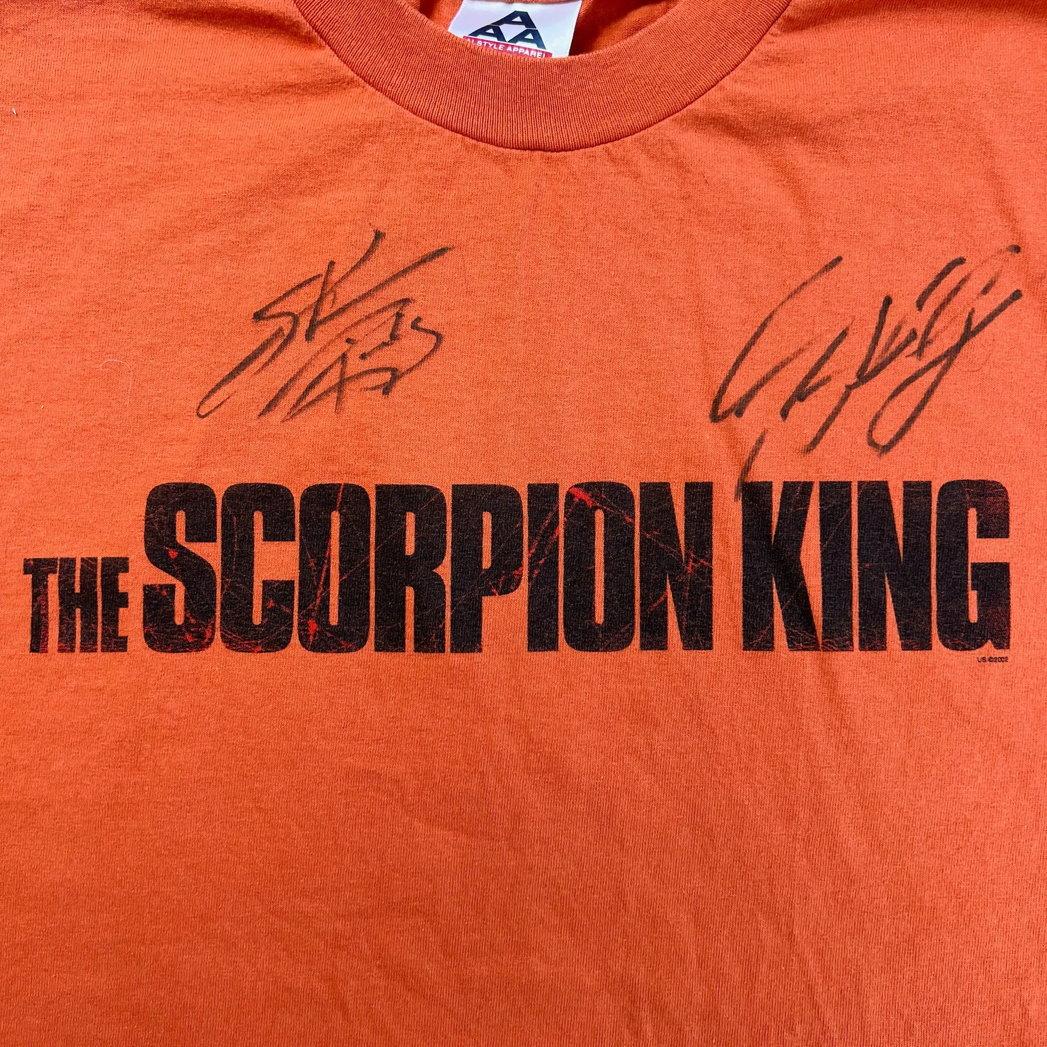 F- '02 The Scorpion King Autograph Text Tee - XL sold by HG Vintage product image thumbnail 2