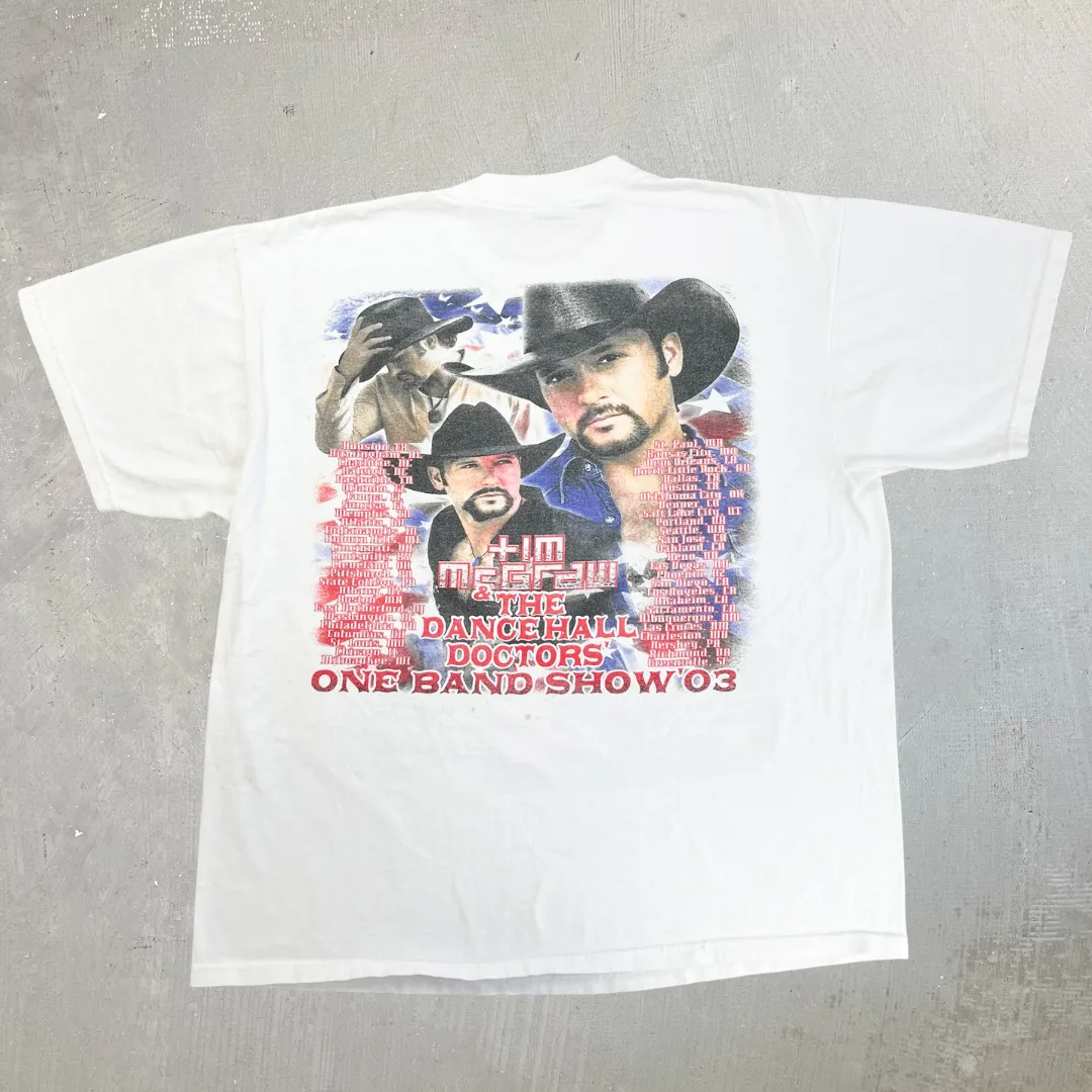 F- '03 Tim McGraw One Band Show Tour Picture Tee - XL sold by HG Vintage product image thumbnail 3