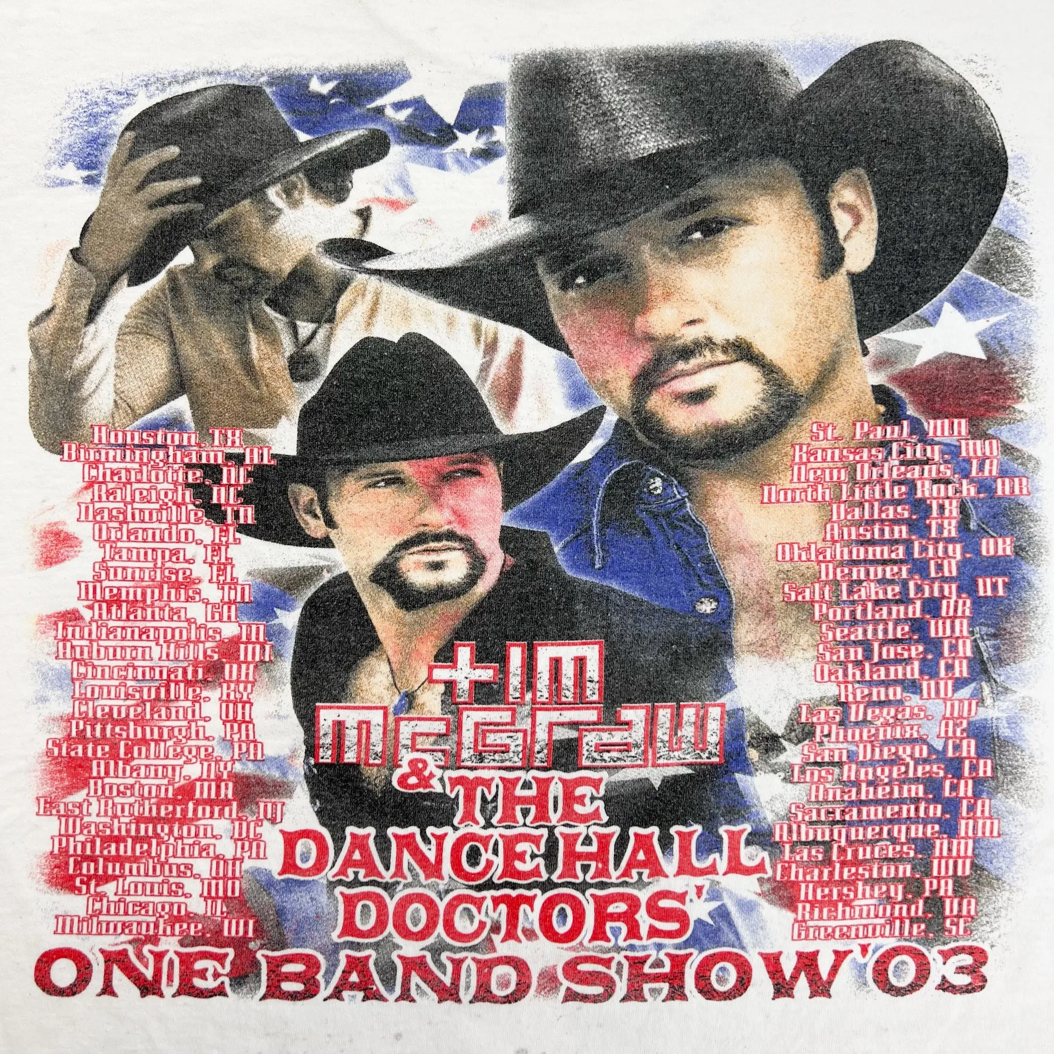 F- '03 Tim McGraw One Band Show Tour Picture Tee - XL sold by HG Vintage product image thumbnail 4