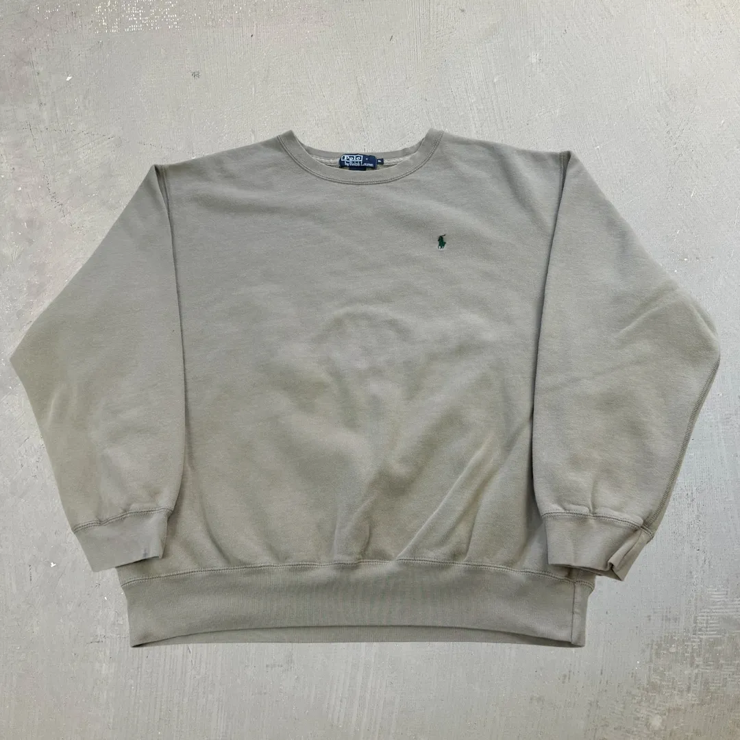 F- Vintage 90s Polo Ralph Lauren Embroidered Crewneck - XL sold by HG Vintage