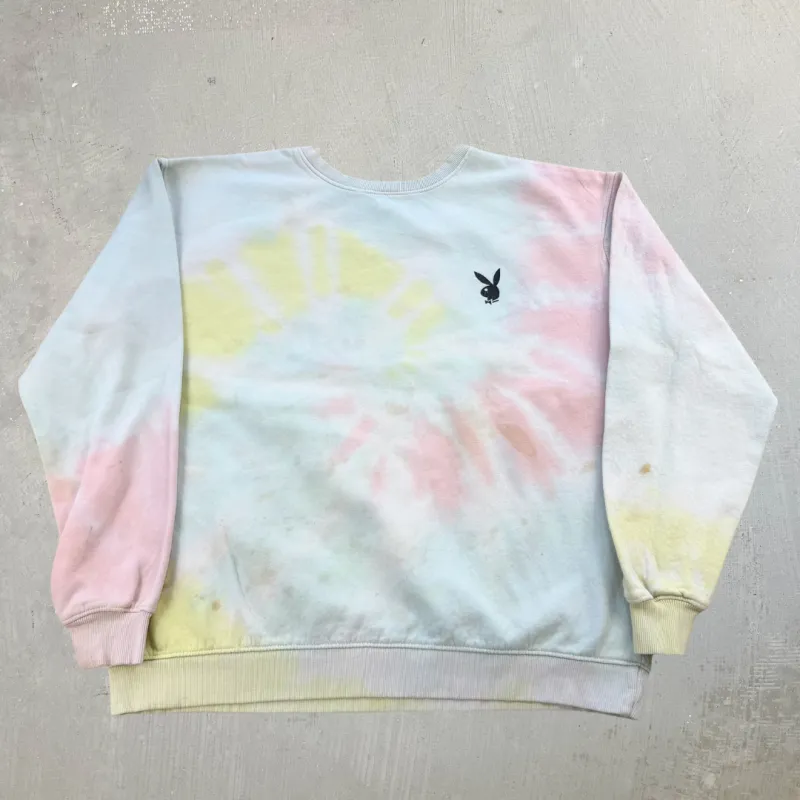 F- Playboy x Missguided Tie Dye Crewneck - M sold by HG Vintage