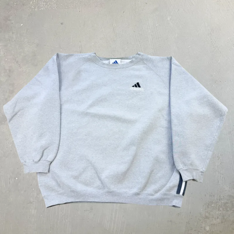F- Vintage 90s Adidas Embroidered Text & Logo Crewneck - XL sold by HG Vintage